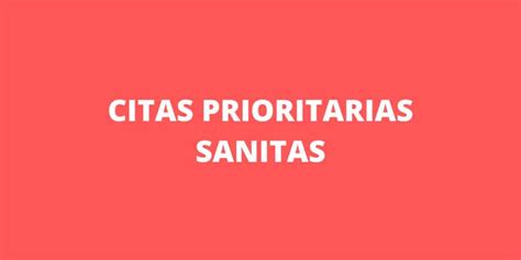 Citas Prioritarias en Sanitas